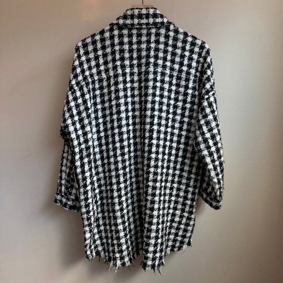 🎄Zara Houndstooth Tweed Jacket - Picture 6 of 6